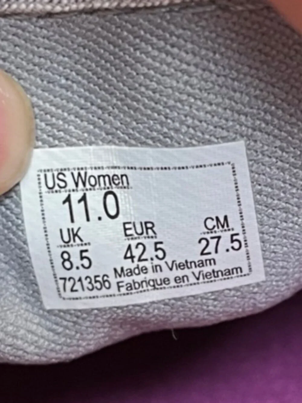 Vans Asher Chambray Slip-On Womens Size 11 Gray Athletic Skate Shoes Sneakers